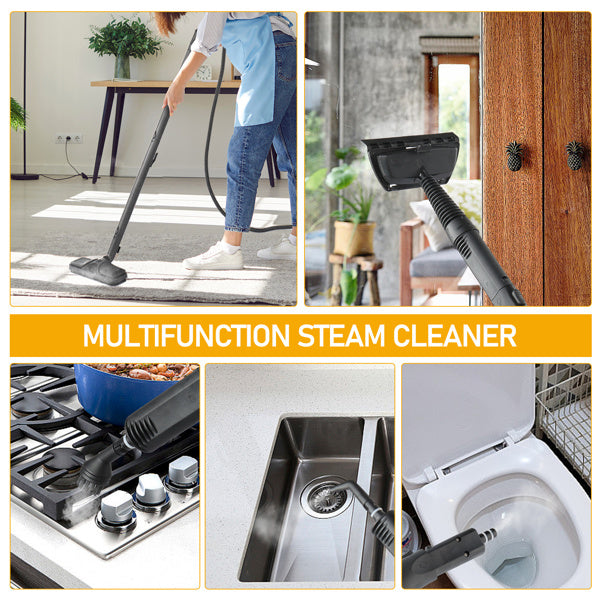 American Standard VSC28A Steam Cleaner 110V 1500W With 13 Accessories Aluminum Maximum Capacity 1200ML Continuous Operation