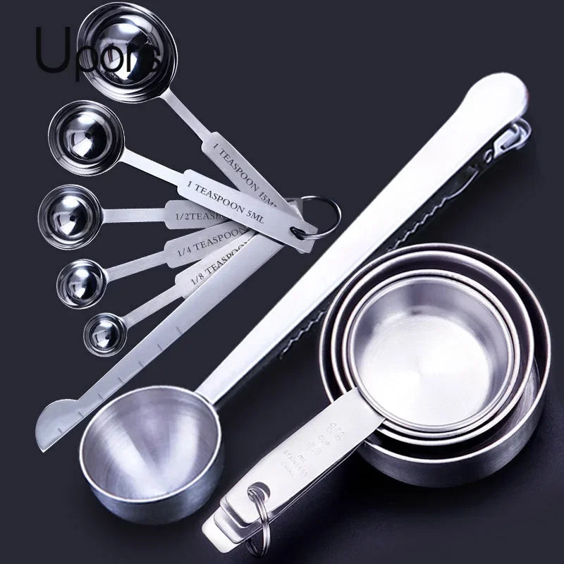 Measuring Cups Premium Stackable Kitchen Measuring Spoon Set Stainless Steel Measuring Cups and Spoons Set