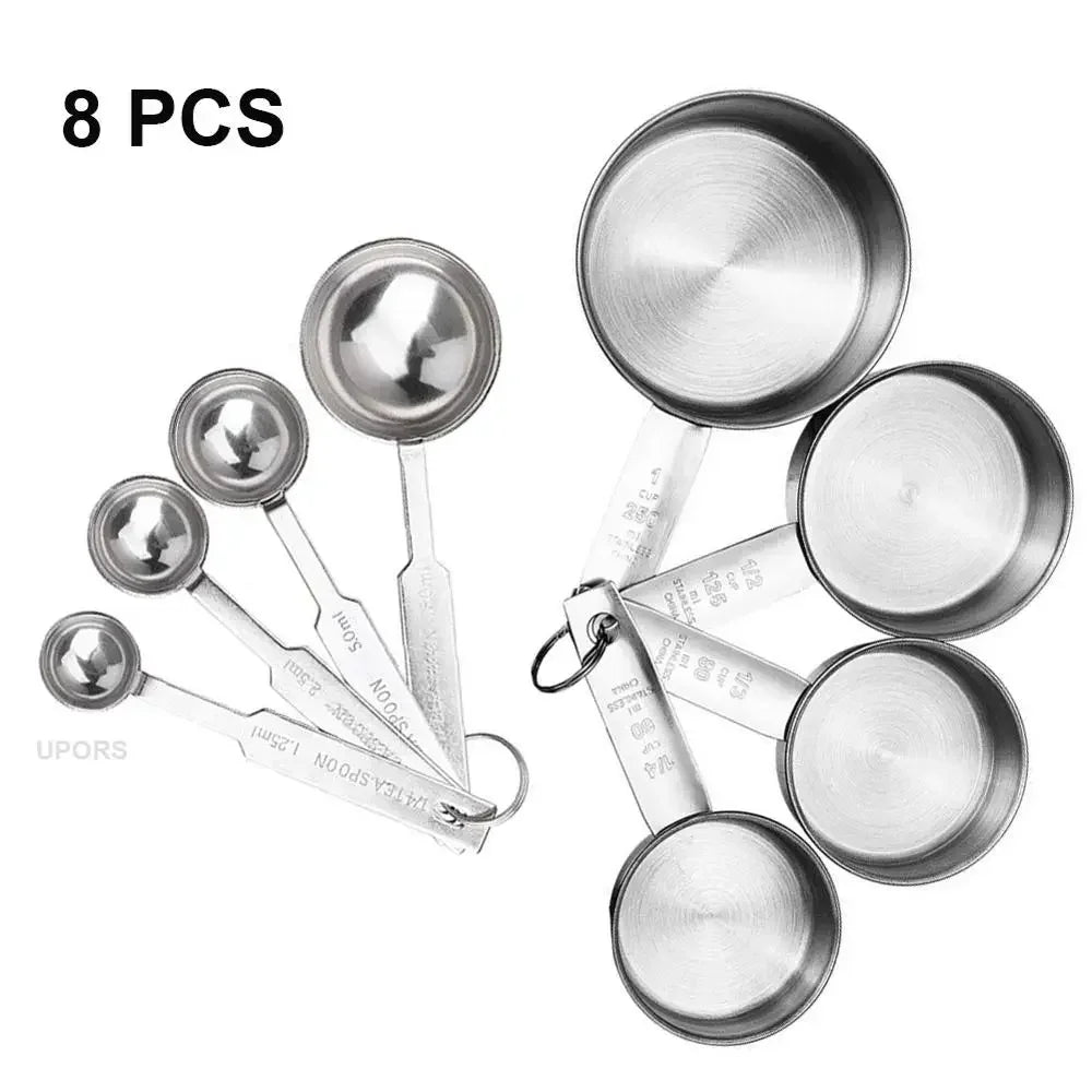Measuring Cups Premium Stackable Kitchen Measuring Spoon Set Stainless Steel Measuring Cups and Spoons Set