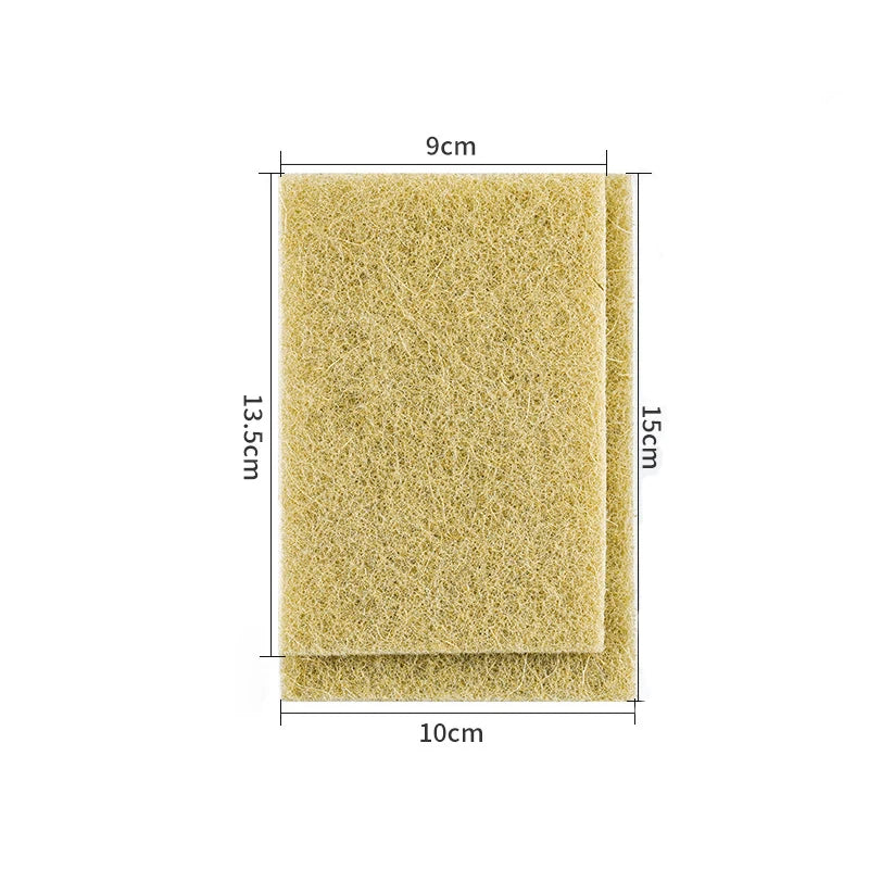 5/10/20PCS Sisal Microfiber Sponge Eco-Friendly Natural Fiber Sponges Kitchen Dishwashing Cleaning Cloth Pan Pot Scouring Pad