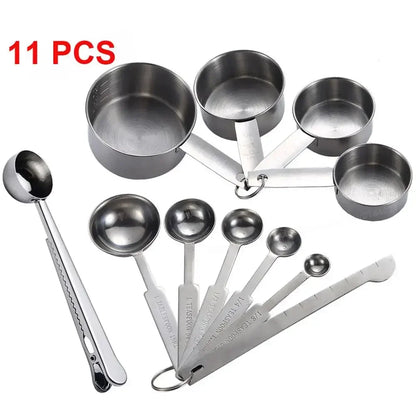 Measuring Cups Premium Stackable Kitchen Measuring Spoon Set Stainless Steel Measuring Cups and Spoons Set