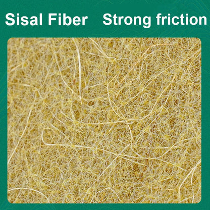 5/10/20PCS Sisal Microfiber Sponge Eco-Friendly Natural Fiber Sponges Kitchen Dishwashing Cleaning Cloth Pan Pot Scouring Pad