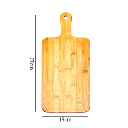 Bamboo Cutting Board with Handle Large Wooden Serving Board Kitchen Chopping Boards for Pizza Vegetables Meat
